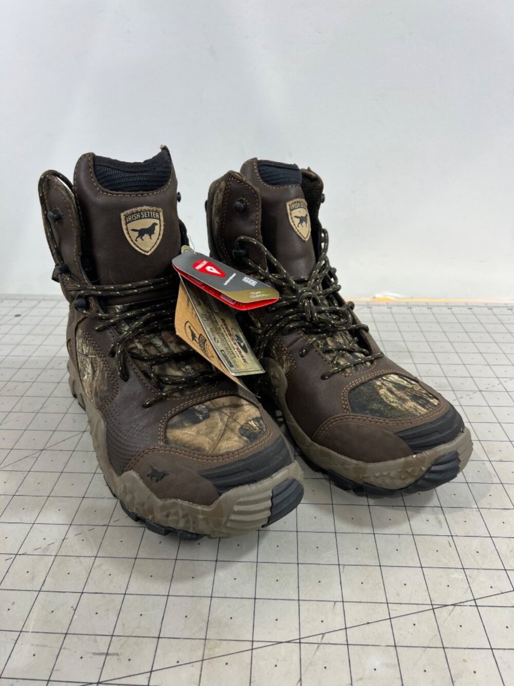 Irish Setter Men’s 2832 10" Hunting Boots Mossy Oak Camo Sz. 10 Waterproof New